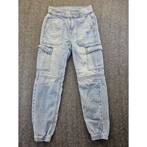 American Eagle Outfitters Light Wash Cargo Jeans